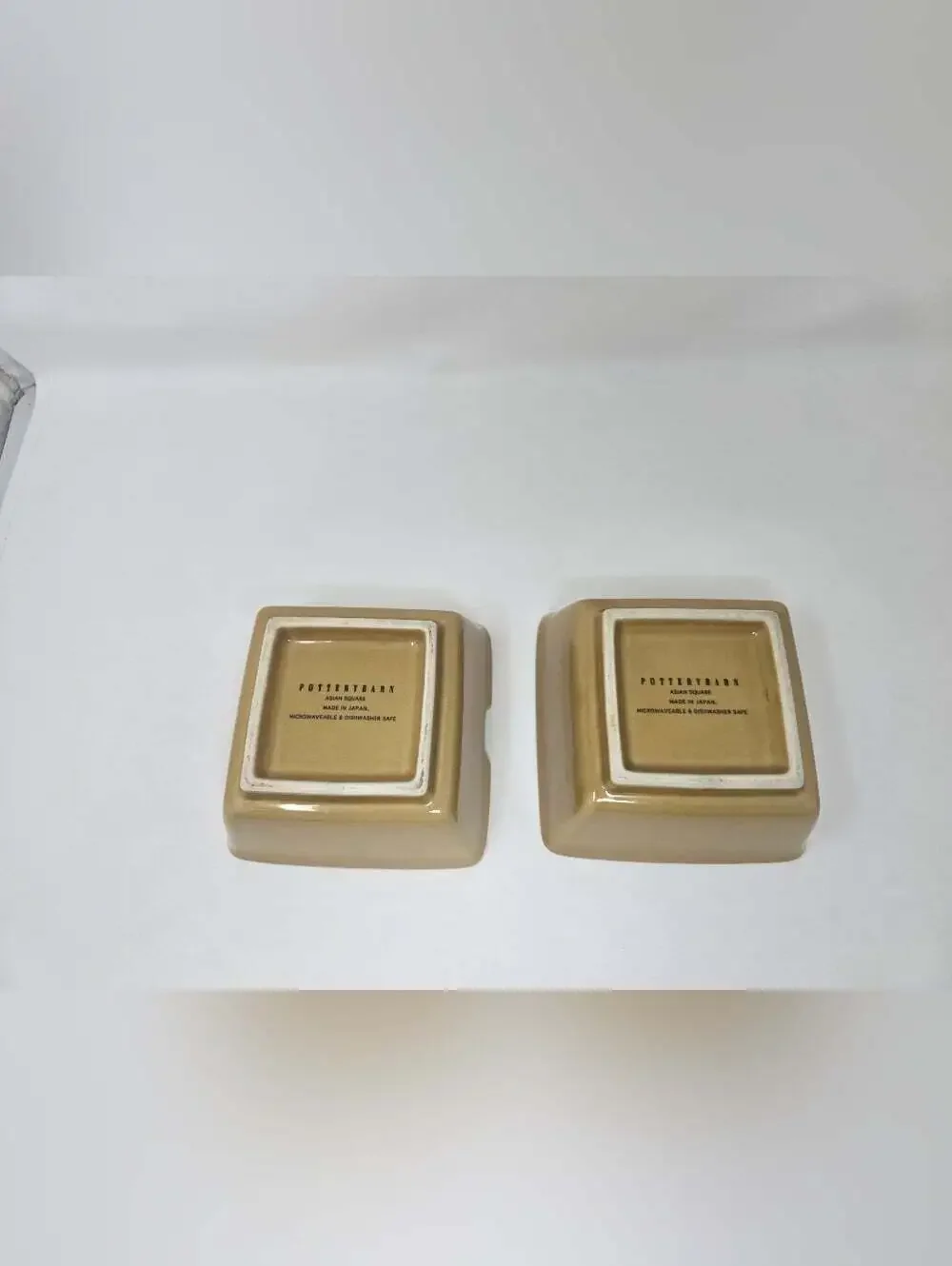 Pottery Barn Asian Square Noodle Soup Bowls Set of 2 Made in Japan 6